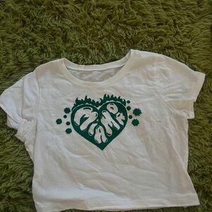 White baby tee that says mi amor #babytee